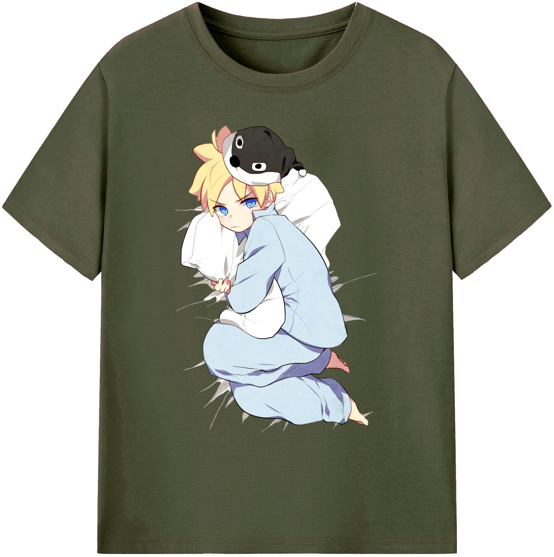 （画像用） NARUTO -ナルト- うずまき ナルト Uzumaki Naruto 綿100％ メンズ半袖Tシャツ｜肌触りやわらか＆通気性